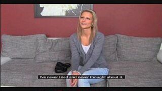 FemaleAgent Bisexual blonde beauty porn video